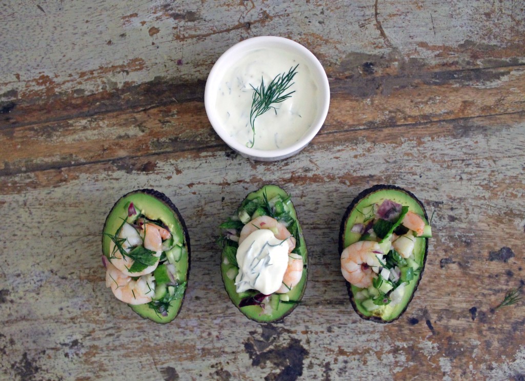 Quick Paleo Meals: King Prawn Avocado Boats